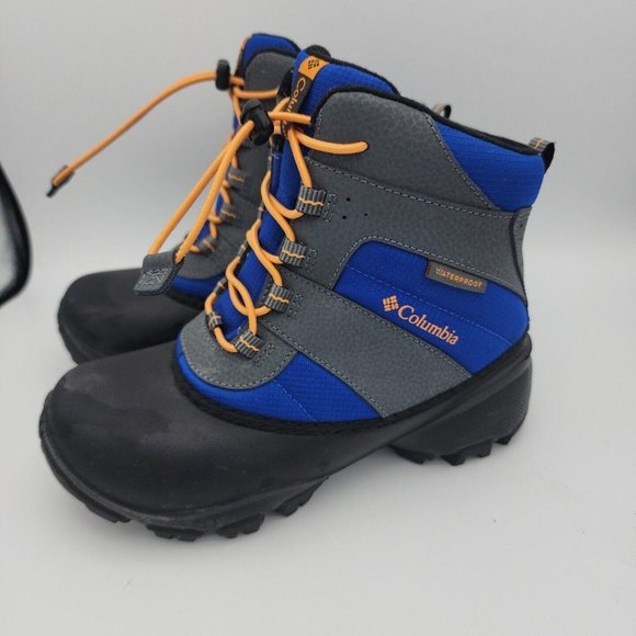 Columbia Kid’s Winter Boots - Blue, Gray, and Black - Picture 3 of 8
